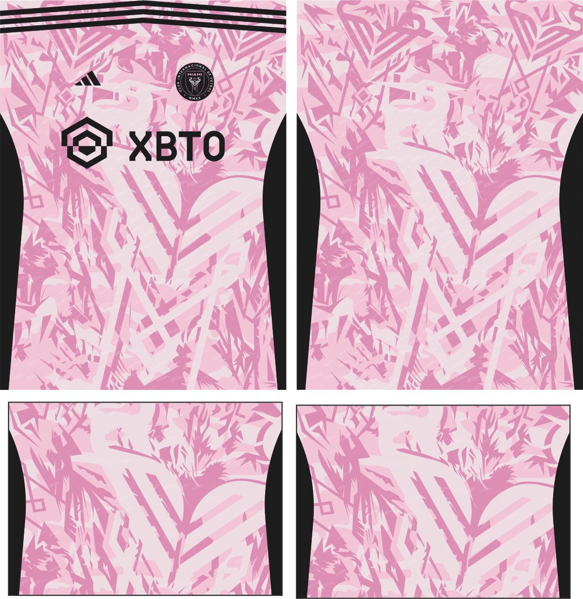 Arte vetor Inter miami adidas concept