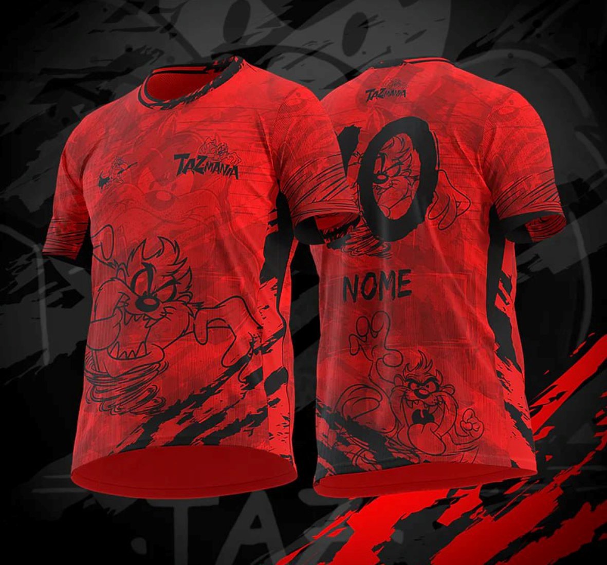 arte vetor camisa taz-mania2