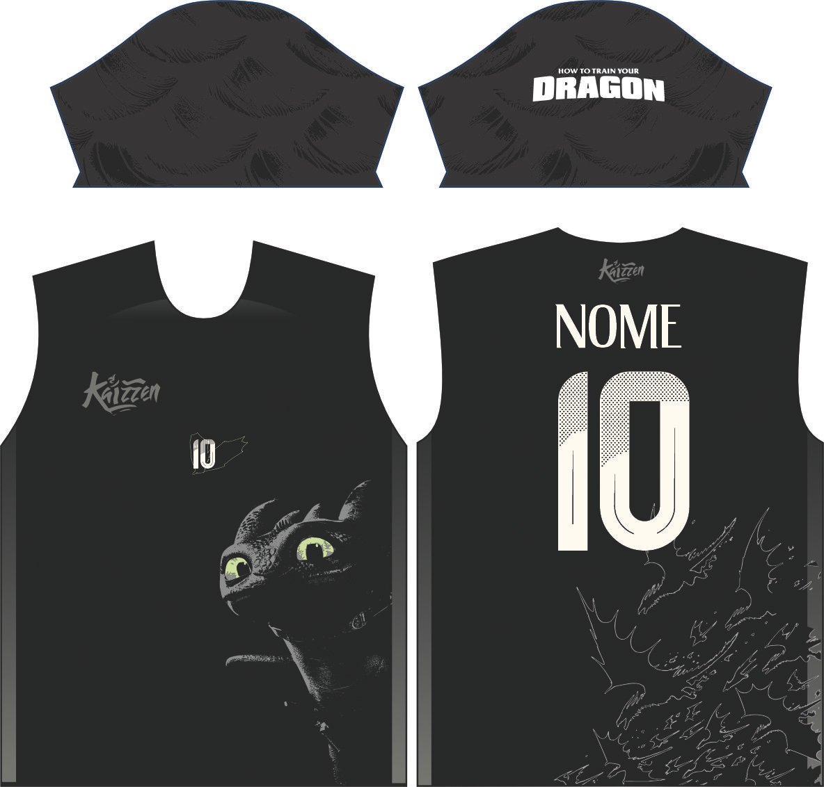 Arte vetor Interclasse camisa banguela - KAIZZEN - Imagem 2