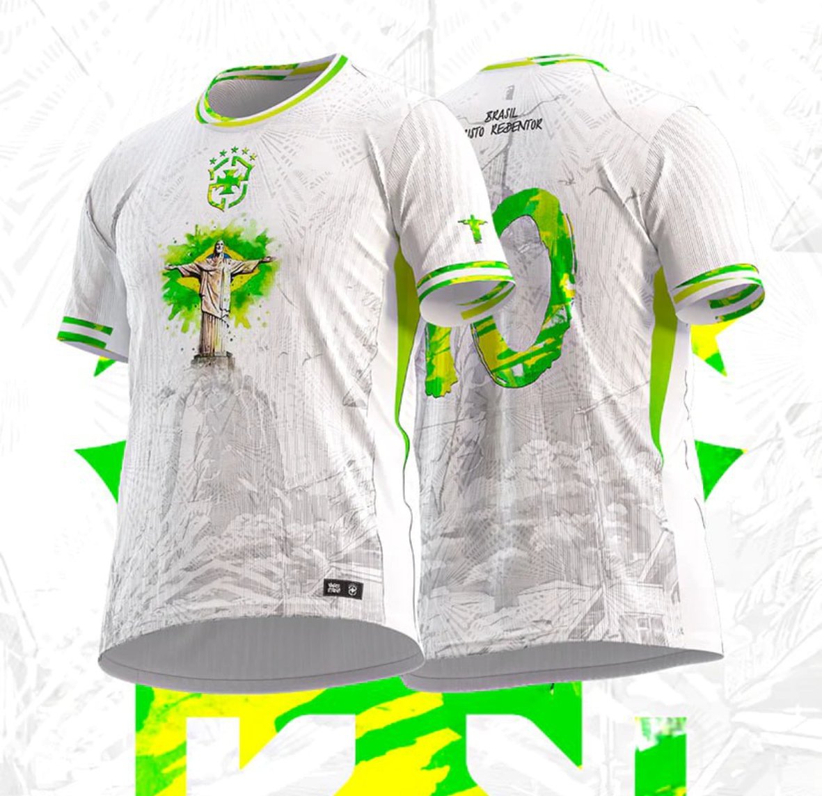 arte uniforme brasil cristo redentor