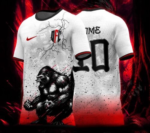 arte vetor interclasse camisa gorila