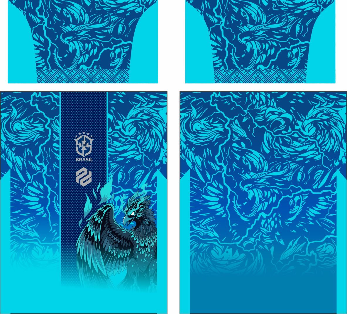 arte vetor DISEÑO AZUL AGUILA