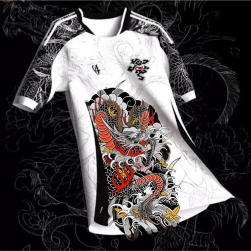 arte vetor interclasse dragão samurai