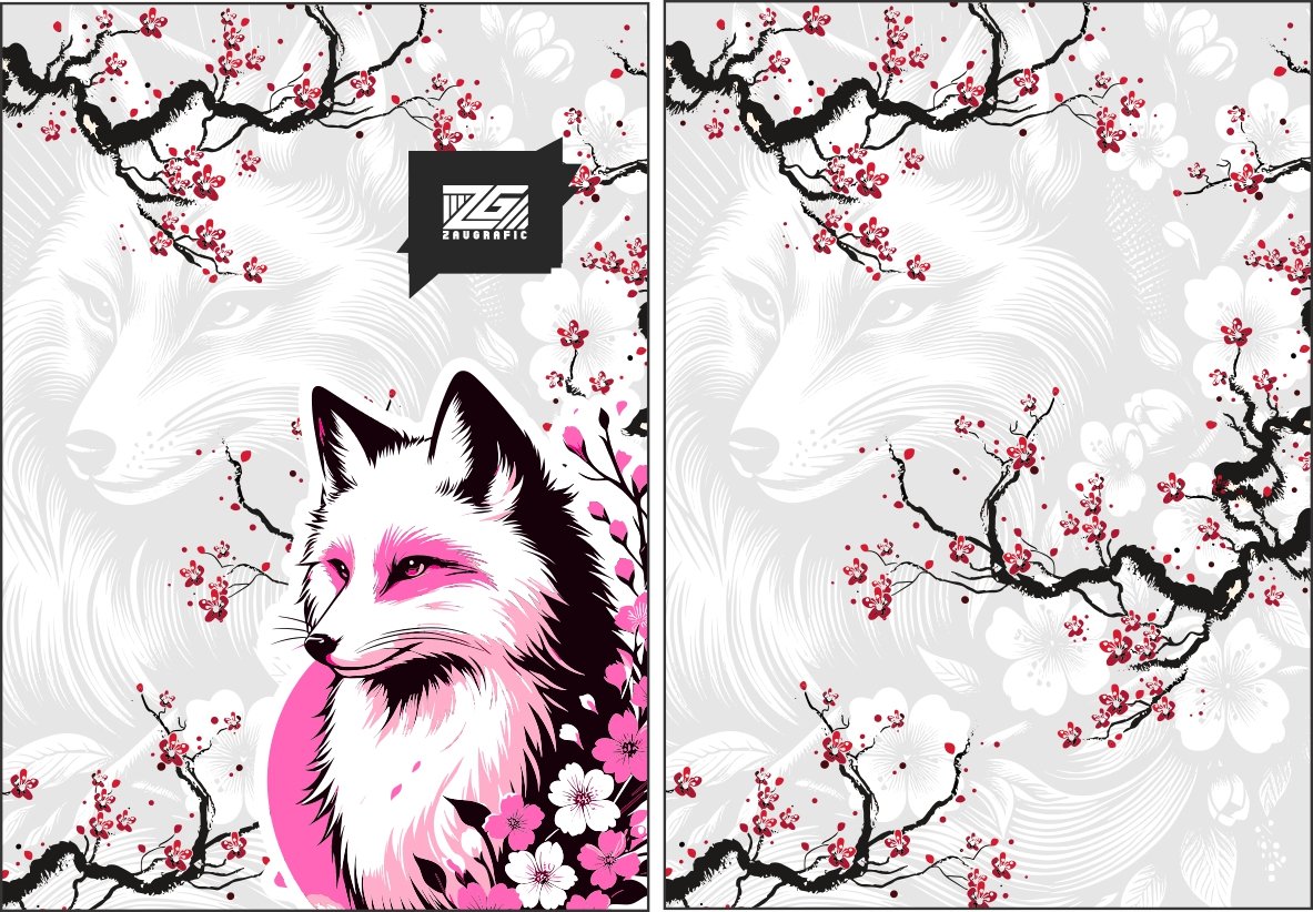 arte vetor zorro japones - Imagem 2
