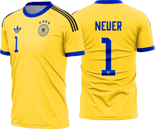 arte vetor camisa alemanha goleiro terceira 2026-28 | cdr pdf