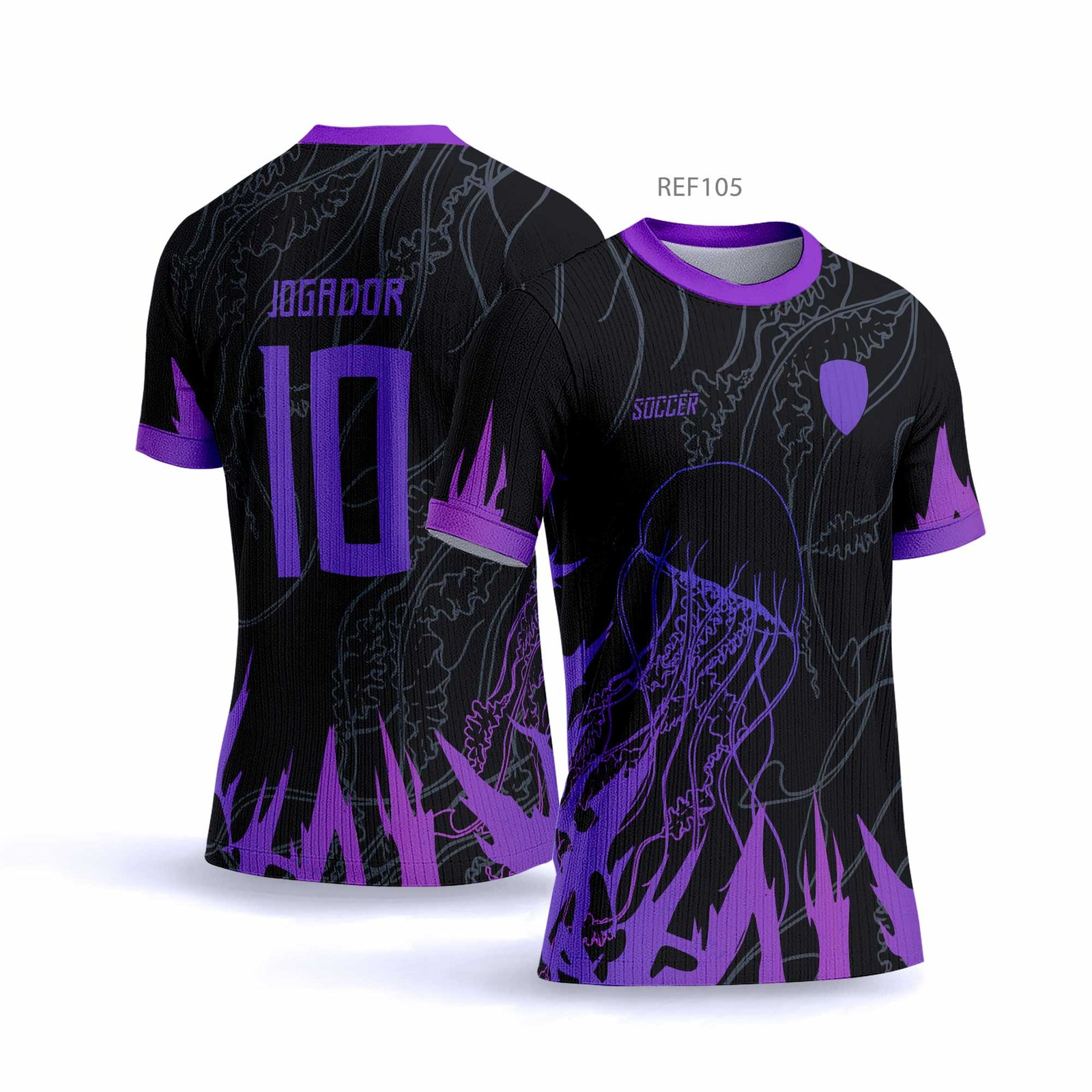 Arte vetor camisa interclasse água viva 105 | CDR PDF